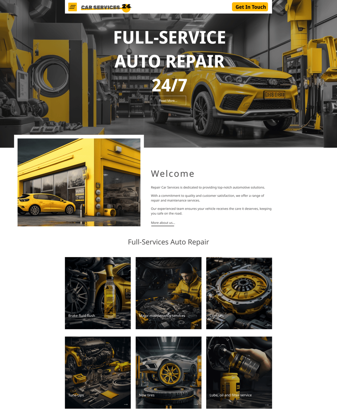 Wheels & Tires Website Design after