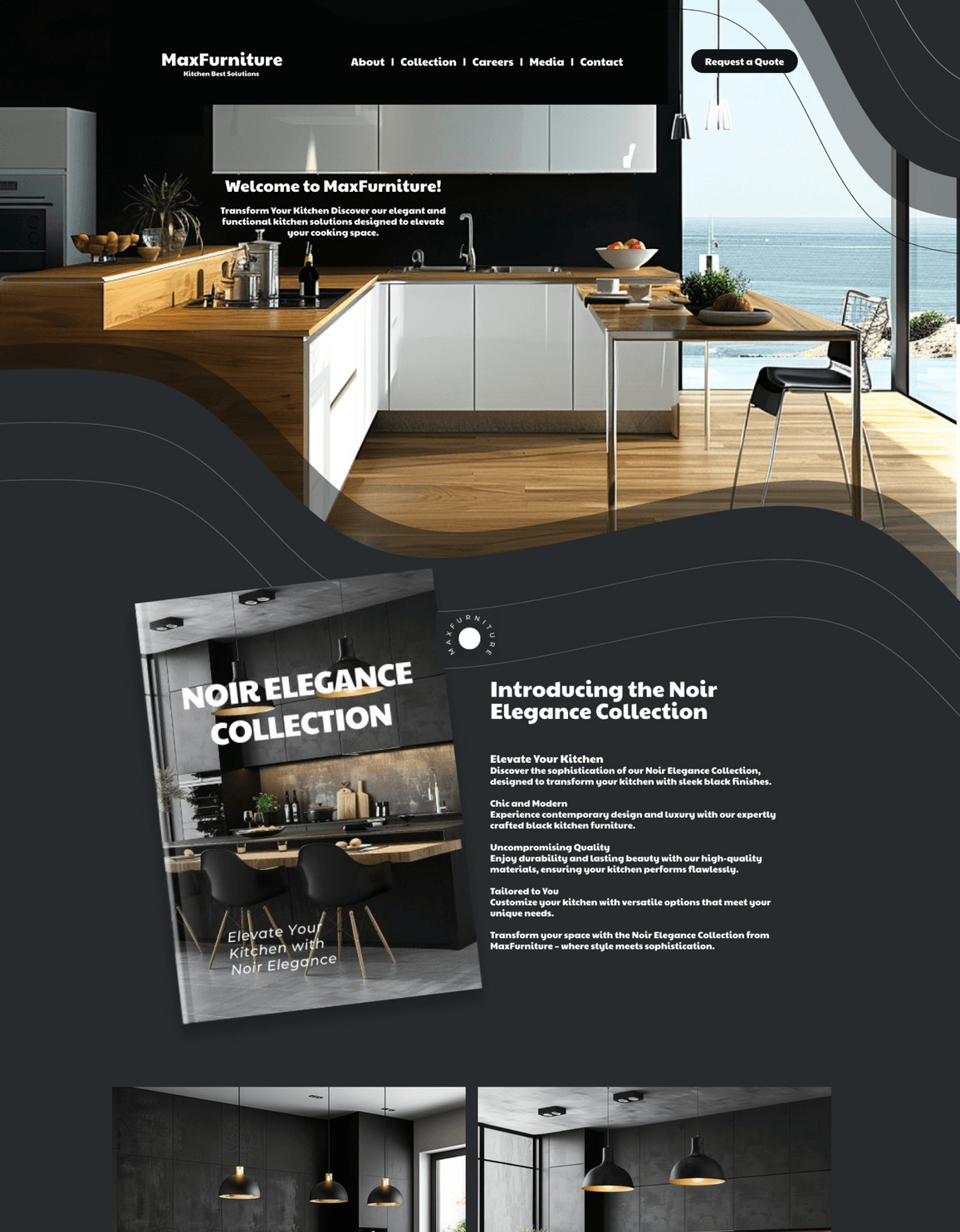 Modular Kitchen Website Design after